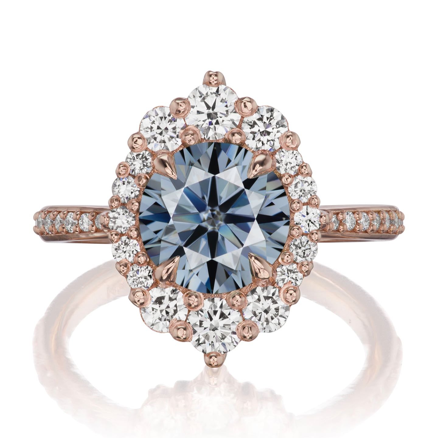 Emerson | Grey Moissanite Ring (2.55ctw+) | Kristin Coffin Jewelry