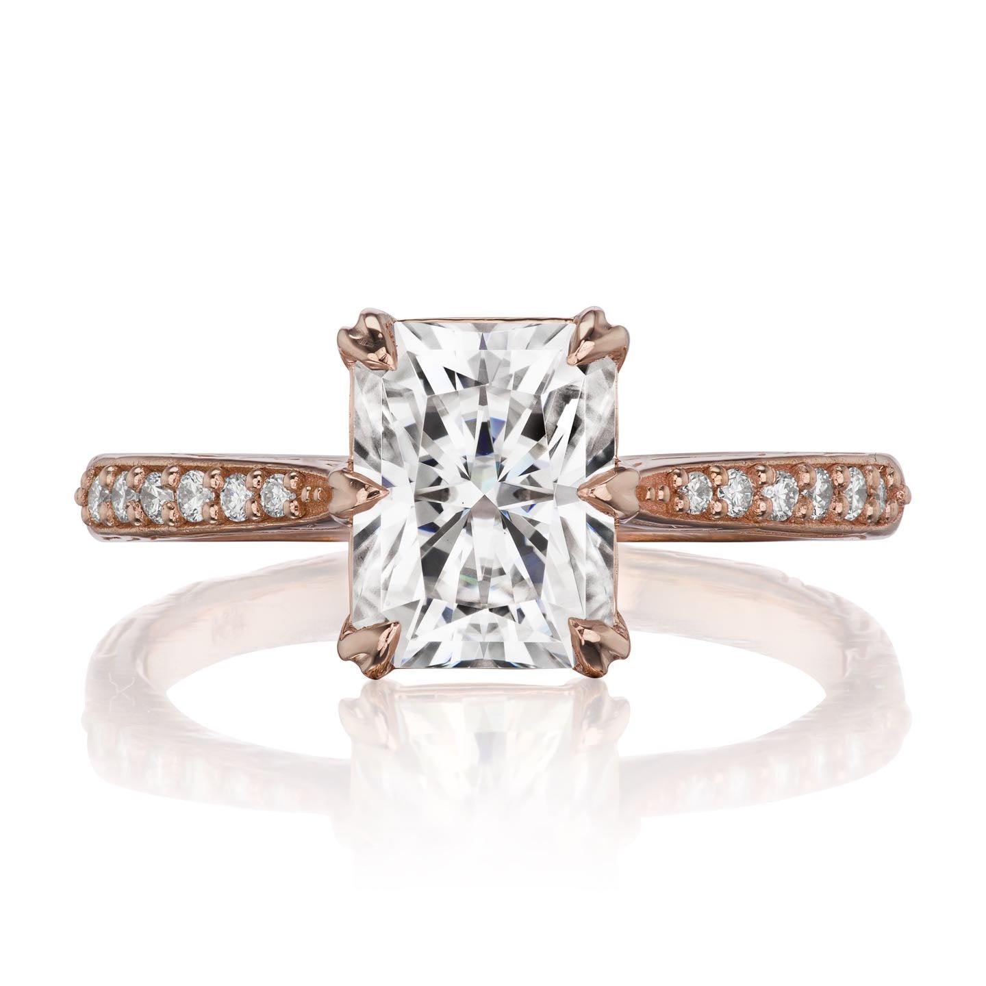 Naomi | Radiant Moissanite Ring (1.8ct) | Kristin Coffin Jewelry