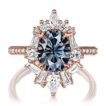 Grey Moissanite Engagement Rings | Kristin Coffin Jewelry