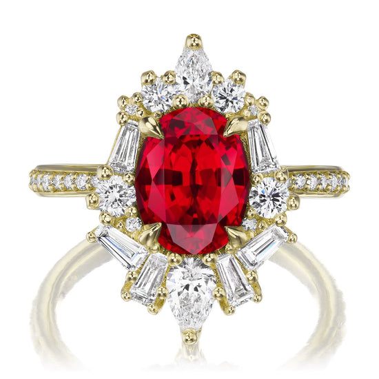 Diamond & Ruby Rings -Sdr992 Ruby Diamond Rings| Surat Diamond Jewelry